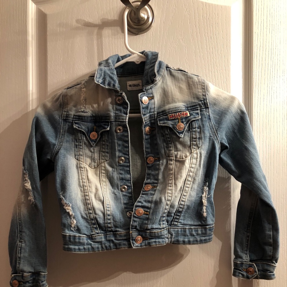 Distressed Hudson Jean Jacket